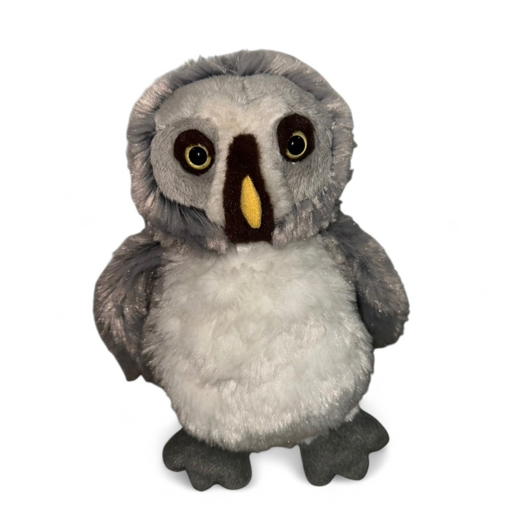 Ganz Webkinz Grey Owl Plush Stuffed Animal Bird‎ No Code Grey White Collectible